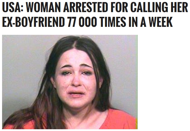 Фото на тему: В США арестована женщина за 77 000 звонков бывшему