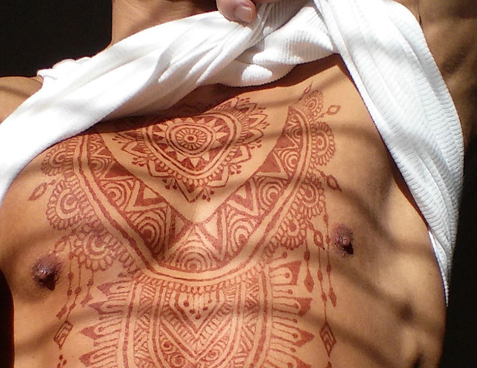 Фото на тему: Татуировки хной у мужчин — сексуальный боди-арт