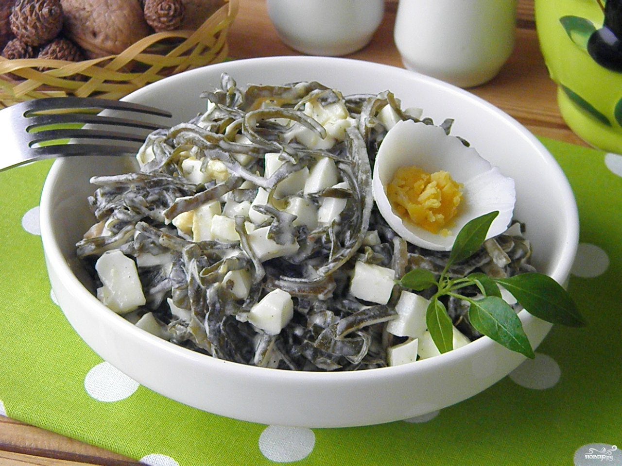 Фото на тему: Вкусный салат из морской капусты. Рецепт
