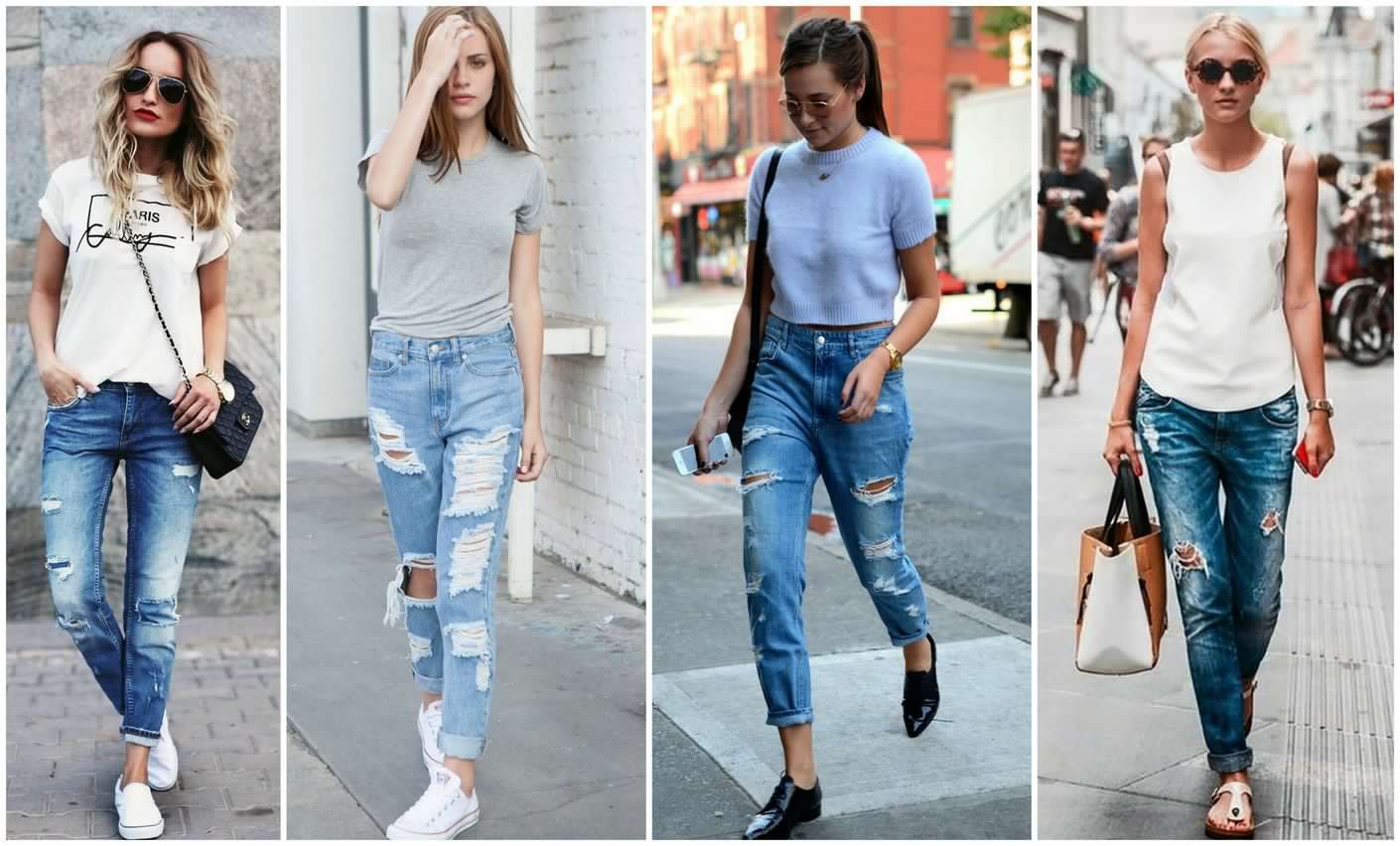 Фото на тему: Как правильно носить джинсы бойфренды?